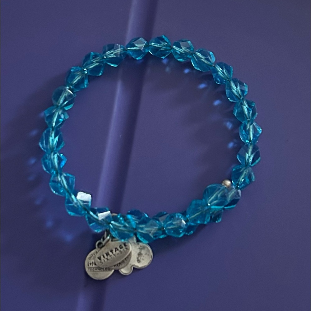 Alex & Ani Vintage 66 Aqua Beads Bracelet